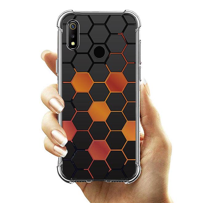 เคส Realme 3 Pro Polygon Series 3D Anti-Shock Protection TPU Case [PG002]