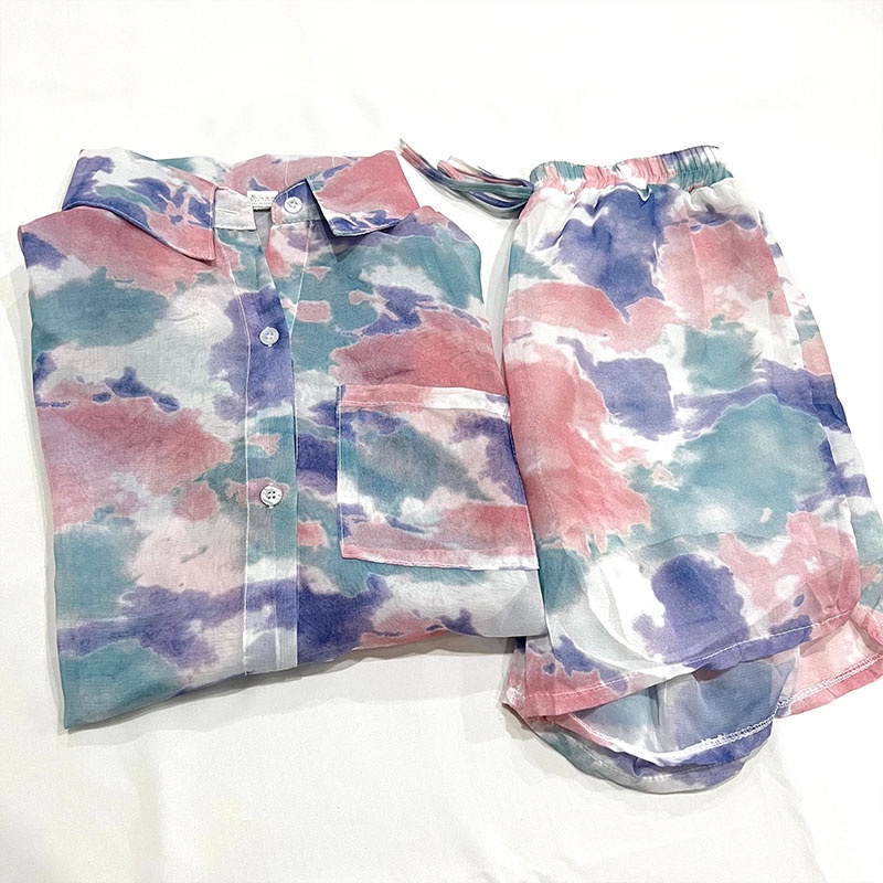 ชุดเซ็ทมัดย้อม ชุดเซ็ทราคาถูกสินค้าพร้อมส่งสต็อคเยอะ ใส่เที่ยวใส่ไปคาเฟ่ ใส่ไปทะเลสวยๆ 💕💕 - รูปที่ 6