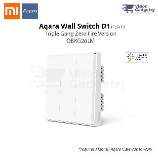 Xiaomi Aqara D1 Mijia สวิตช์ไฟอัจฉริยะ แบบติดผนังบ้าน QBKG26LM