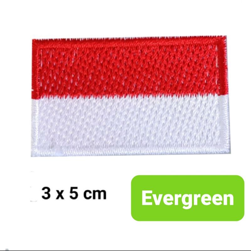 MERAH ธงสีแดงและสีขาว Bet 3x5 cm