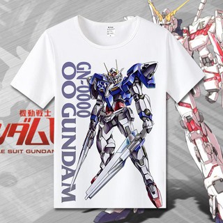 ข้อเสนอพิเศษ▦Mobile Suit Gundam UC Unicorn Shinanju Zeon Funeral Banshee Short Sleeve T-shirt Anime Peripheral Clothes