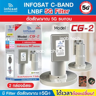 LNB C-Band 5G infosat 2จุด รุ่น CG-2