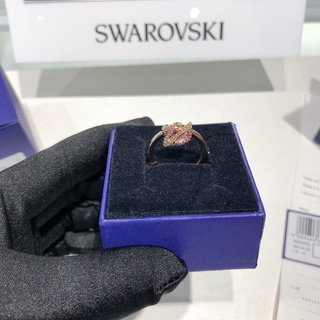 [ของแท้ พร้อมส่ง] Swarovski DAZZLING SWAN แหวนหงส์ สีชมพู สําหรับผู้หญิง