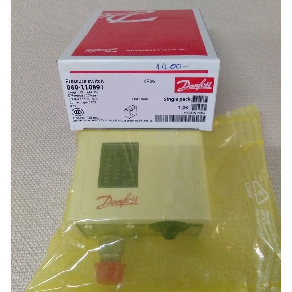 Danfoss pressure switch KP36 ของแท้ (code 060-110891) เพรสเชอร์สวิตช์