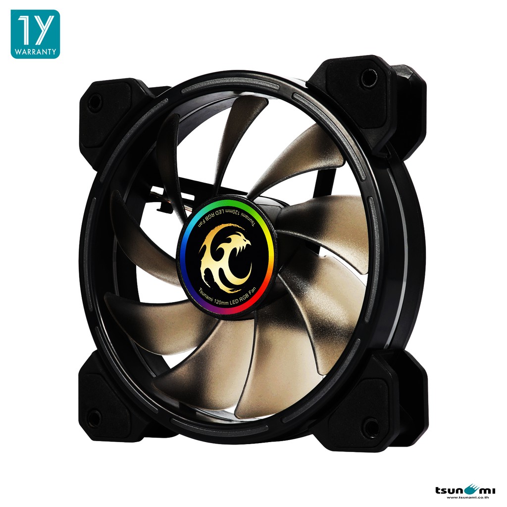 พัดลมระบายความร้อน Tsunami Phantom Series cRGB Cooling Fan X1 (รับประกันสินค้า 1 ปี)