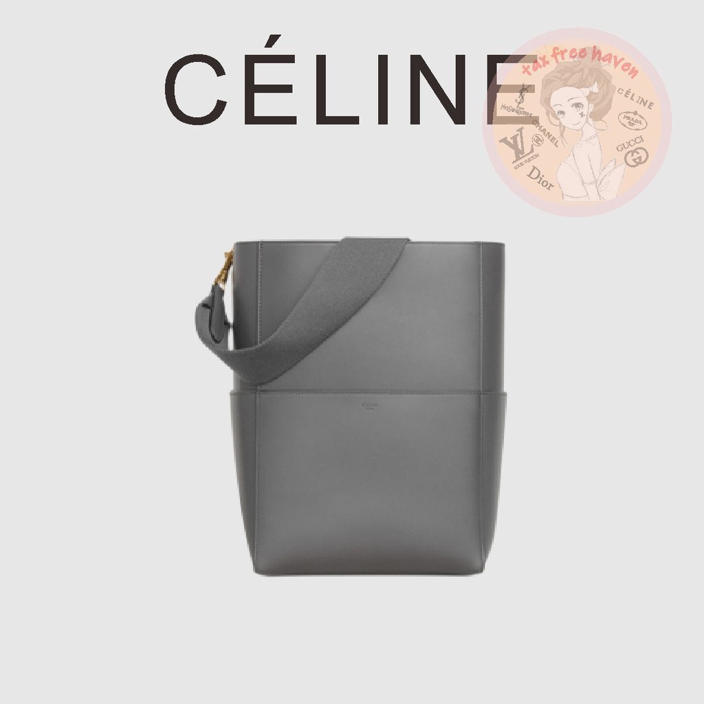 Shopee เครื่องใช้ในบ้าน ราคาถูก ของแท้ 100% 🎁Celine Brand New SANGLE BUCKET Cow Leather Bucket Bag
