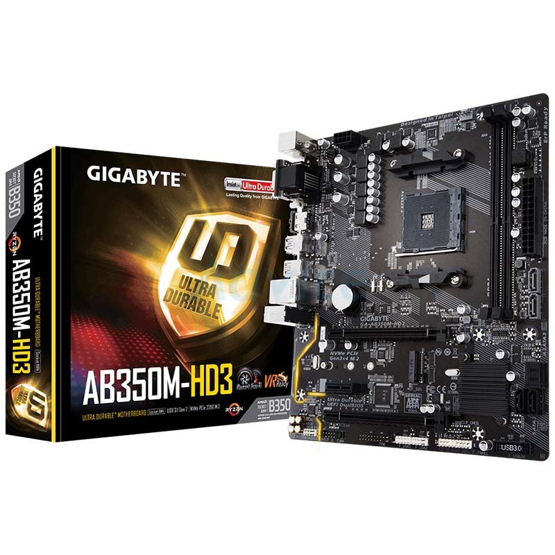 GIGABYTE AB350M-HD3 เมนบอด