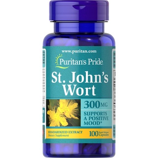 Puritans Pride St. Johns Wort 100-200 Caps เซ็นจอห์นวอร์ด