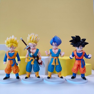 Hobby โมเดลฟิกเกอร์ Dragon Ball Son Goten Trunks Super Saiyan ของเล่นสําหรับเด็ก ตกแต่งบ้าน ของขวัญ 4 ชิ้น