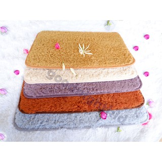 พรมเช็ดเท้า  พรมน่ารัก พรมสีพื้น พรมมินิมอล พรมขนนุ่ม ขนาด40*60เซน