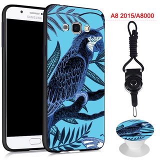 （High quality）Full Anti Shock   Samsung Galaxy A8 2015/A8000   Phone Case  Cover  with the Same Pattern ring  and a Rope