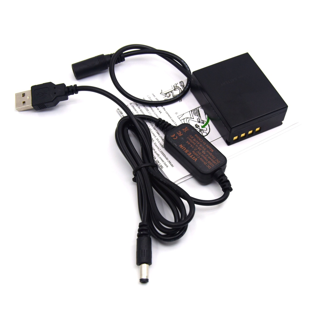 สายชาร์จพาวเวอร์แบงค์ Usb Dslr และขั้วต่อแบตเตอรี่ดัมมี่ Ps-Blh-1 Dc Blh1 สําหรับ Olympus Em1 Mark I