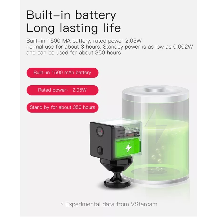 VStarcam CB71 กล้องวงจรปิดไร้สาย ขนาดเล็ก ความละเอียด 2MP