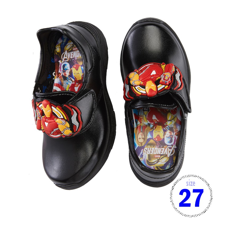 ส่งฟรี POPTEEN ป็อปทีน รองเท้าอนุบาลเด็กชาย PM22B สีดำ:27  เก็บเงินปลายทาง