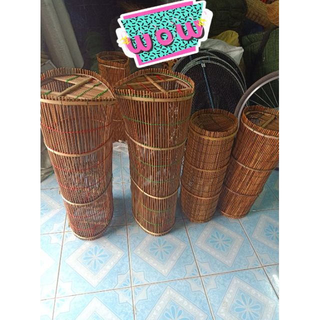 ดักปลา ลอบไม้ดักปลา  ลอบไม้งานฝีมือ งา2ทาง ขนาดใหญ่-กลาง