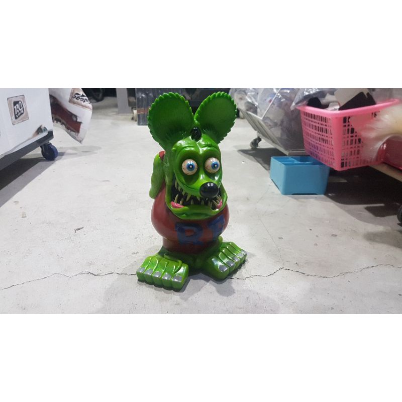 RAT FINK 33 CM GREEN COLOR MODEL โมเดลหนูผี สูง 33 CM