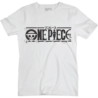 เสื้อยืดลาย One Piece สีขาวดำ