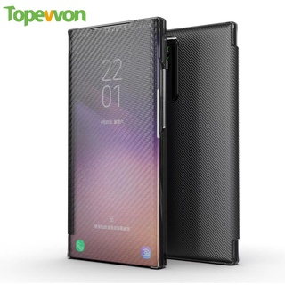 Topewon เคสโทรศัพท์มือถือแบบฝาพับกระจกสําหรับ Huawei 7 5T 4E 3I P30 Pro Y9 Prime 2019