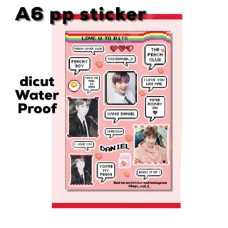 Wannaone X1 kangdaniel pp sticker A6 สติกเกอร์ ไดคัท