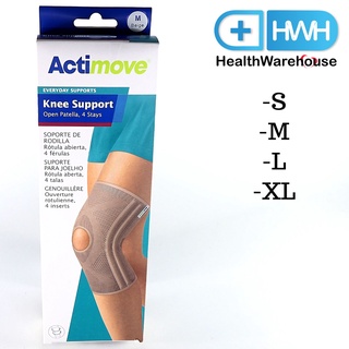 Actimove Knee Support 4 แกน ด้านข้าง Open Patella (S/M/L/XL) สีเนื้อ