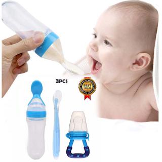 3Pcs/Set ✳️พร้อมส่ง✳️ ช้อนป้อนอาหารเสริม ช้อนเด็ก Baby spoon feeding