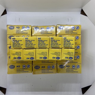 Hella หลอดไฟรถยนต์ H3 12V 55W (10หลอด)