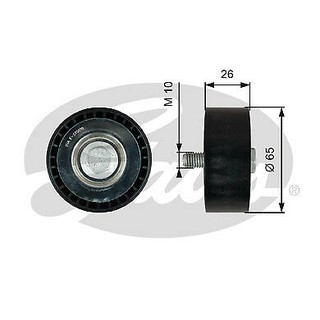 ลูกรอกสายพานหน้าเครื่อง CHEVROLET CAPTIVA C140 2.0 2.2 2012- CRUZE 2.0 2012- Z20D LNP 2.0 Z22D LNQ 2.2 65MM ดีเซล GATES