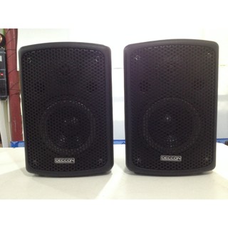 ตู้ลำโพง พลาสติก ไฟเบอร์ กันน้ำ DECCON PV-8 2 Way Wall mounted Speaker ดอกลำโพงขนาด 8" Power 800 W Watts 8 OHM Frequency