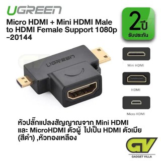 UGREEN 20144 หัวปลักแปลงสัญญาณ 2-in-1.