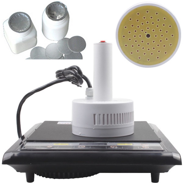 เครื่องซีลฝาขวดพลาสติก แม่เหล็กไฟฟ้า แบบพกพา 1200W 20-100 มม.