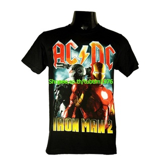 เสื้อยืดผ้าฝ้ายพรีเมี่ยมเสื้อวง Ac/Dc เสื้อยืดแฟชั่นวงดนตรี เสื้อวินเทจ acdc เอซี/ดีซี ADC1074