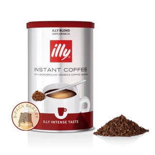 (คั่วเข้ม สีเบอร์กันดี) อิลลี่ อินสแตนท์ คอฟฟี่ อินเท็นส์ เทสต์  illy Instant Coffee Intense Taste 95g