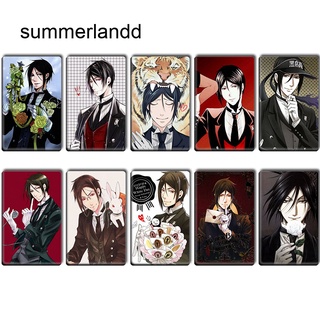 10 ชิ้น / เซต อะนิเมะ Black Butler การ์ด Pvc นักเรียน Id การ์ด สําหรับเด็ก ของขวัญ คริสตัล การ์ด สติกเกอร์ การ์ด กันน้ํา สติกเกอร์