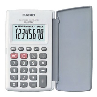 เครื่องคิดเลข สีขาว คาสิโอ HL-820LV White Calculator Casio HL-820LV