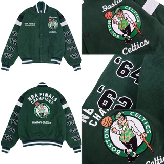 เสื้อแจ็กเก็ต VINTAGE NBA FINALS BOSTON CELTICS CHAMPIONS