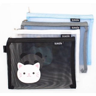 กระเป๋าดินสอตาข่าย A5 3PC047 Dilok คละสี/คละลาย