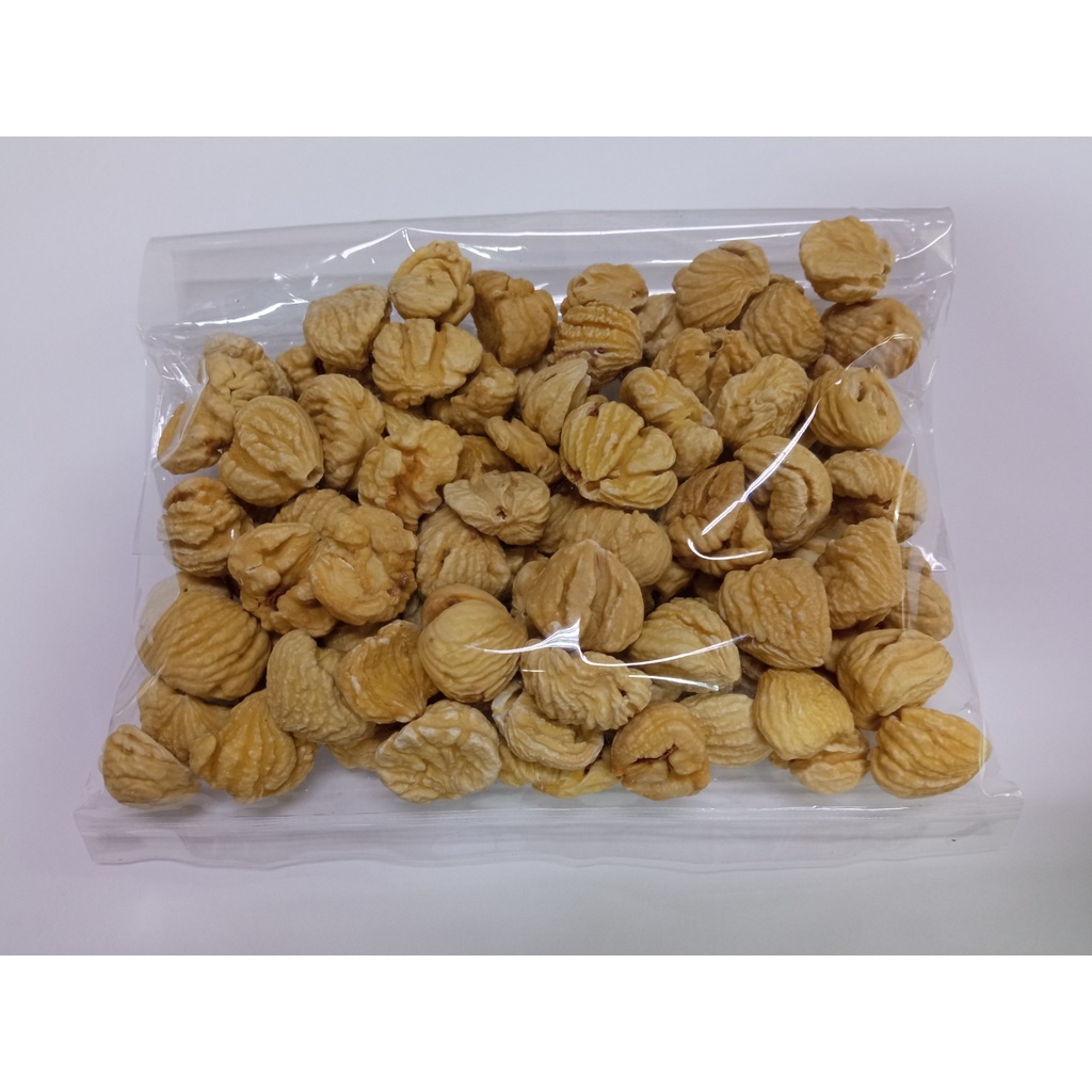 เกาลัดดิบแกะเปลือก ใช้ทำอาหาร Dried Chestnut 栗子干 (Cooking use)300g