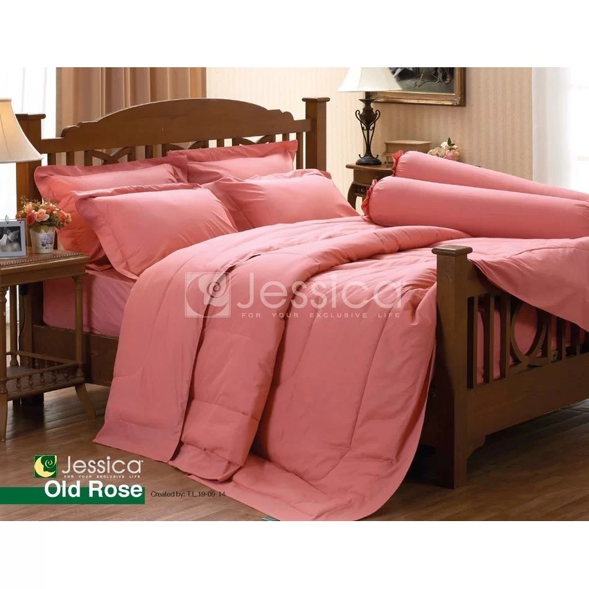 ชุดเครื่องนอนเจสสิก้า สีพื้น OLD ROSE Jessica ลิขสิทธิ์แท้