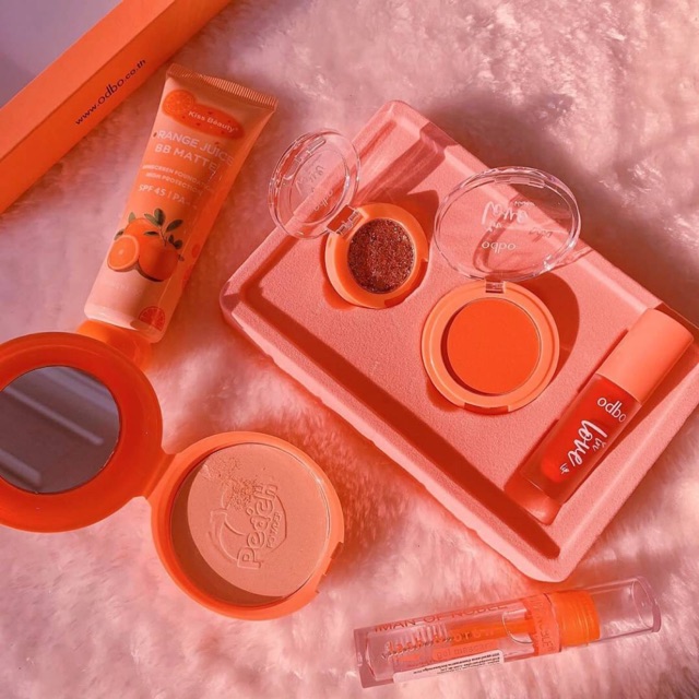 🍊Set odbo with orange Bauety01  เซทเครื่องสำอาง