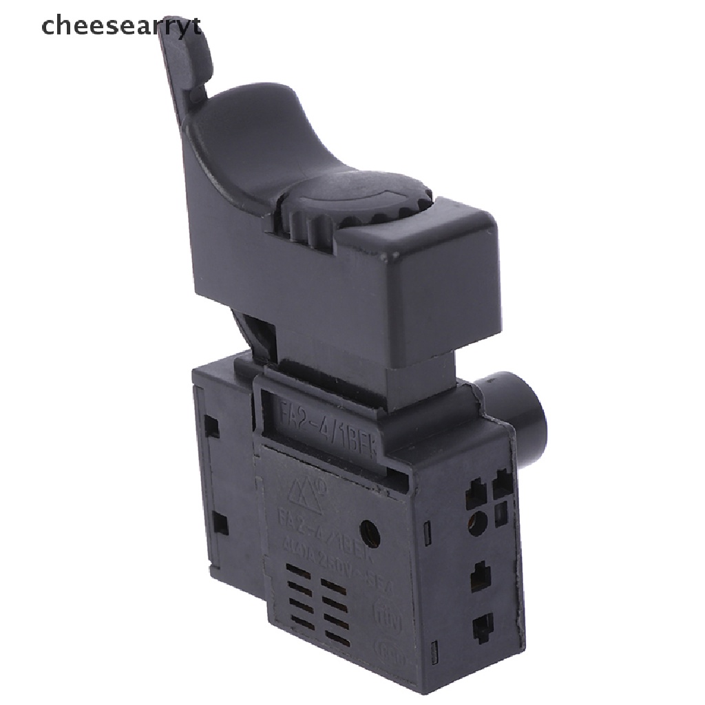 Chee FA2-4/1BEK สีดํา 6a 250v ปุ่มทริกเกอร์ควบคุมความเร็วสว่านไฟฟ้า