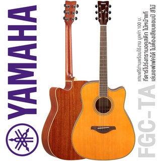 Yamaha® FGC-TA TransAcoustic Guitar กีตาร์ทรานอคูสติก ไม้แท้ท็อปโซลิดสปรูซ เล่นเอฟเฟคไม่ต้องเสียบแอมป์ + แถมฟรีถ่าน &amp; ประแจ * ประกัน 1 ปี