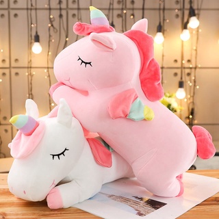 ▦60cm Stuffed Toy Animal Pink White Unicorn Plush Toy Doll Birthday Valentine Christmas Holiday Ramadan Gift