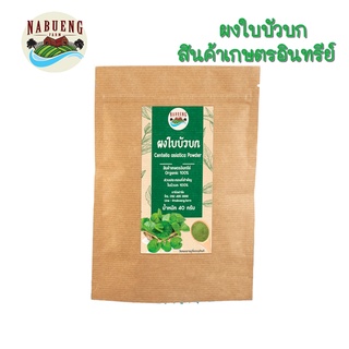 ผงใบบัวบก ผงผัก ใบบัวบก100% สินค้าอินทรีย์ ขนาด 40 กรัม