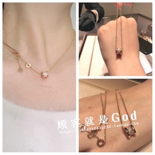 สร้อยคอ Bvlgari Bulgari Mini Rose Gold เพชรเต็ม มินิ เอวเล็ก สร้อยคอของขวัญ k831