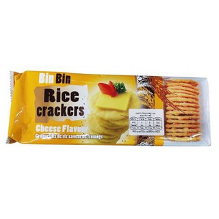 Binbin Rice Cracker Cheese Flavour  ซื้อ 1 ฟรี 1 Binbin Rice Cracker รสชีสซื้อ 1 ฟรี 1