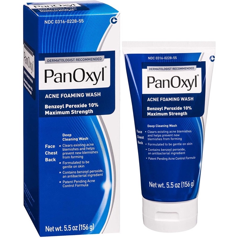 [ของแท้ 100%] PANOXYL ACNE FOAMING WASH BENZOYL PEROXIDE 10% MAXIMUM STRENGTH 156 g