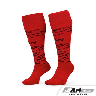 ARI TORA LONG SOCKS - RED/BLACK/RED ถุงเท้ายาว อาริ โทระ สีแดง