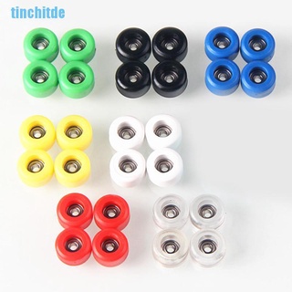 (Tinchitde) ล้อแบริ่งโลหะ Pu และ Urethane Cnc สําหรับล้อฟิงเกอร์บอร์ด 4 ชิ้นต่อชุด