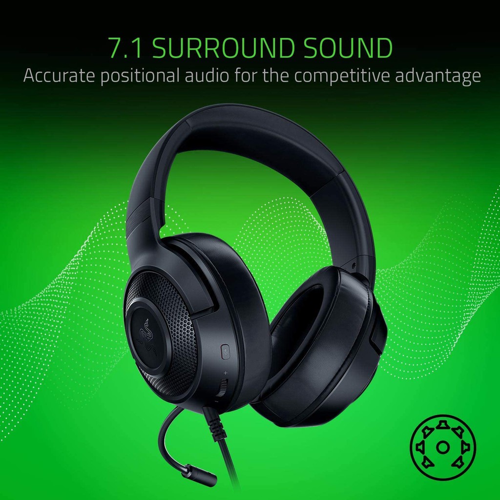 Razer Kraken X – Multi-Platform Wired Gaming Headset - FRML Packaging 7.1 รับประกัน2ปี