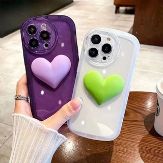 เคสโทรศัพท์มือถือแบบนิ่ม TPU ใส ลายหัวใจ 3D สําหรับ Redmi Note 7 PRO 8 8A 9A 8 PRO 9 9T 9C 10 11 PRO 11S K30 MI 10 10S 11 11T PRO LITE 12 POCO X3 NFC